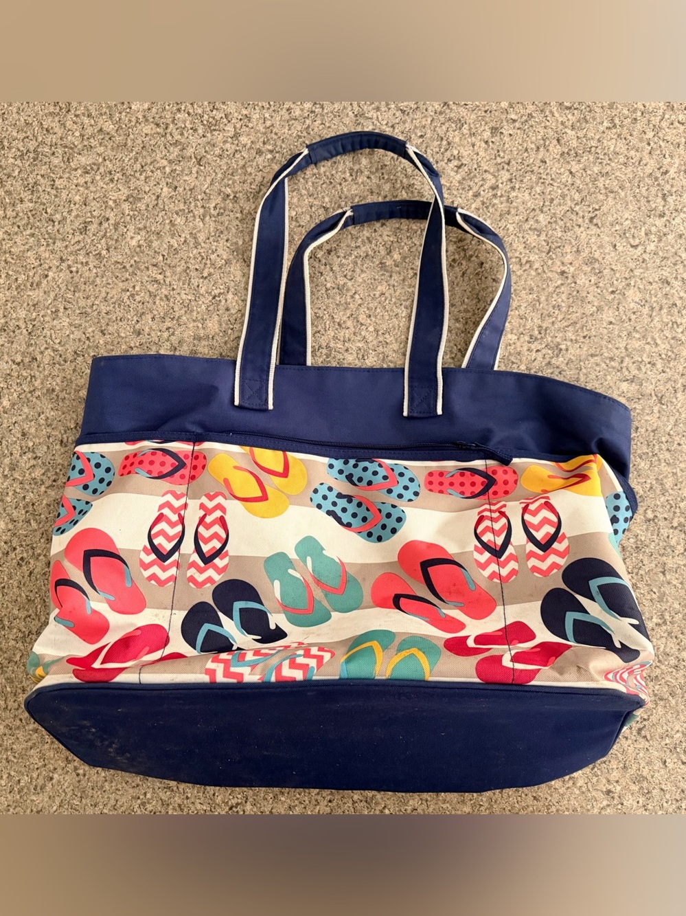 31 Inspired Style Flip-Flop Print Canvas Tote Bag